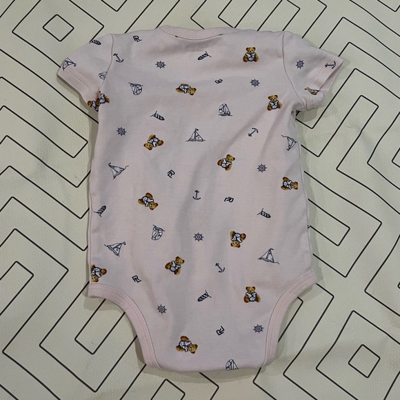 Ralph Lauren Pink Teddy Bear Onesie - Picture 6 of 6
